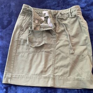 Banana Republic Olive Twill Skirt